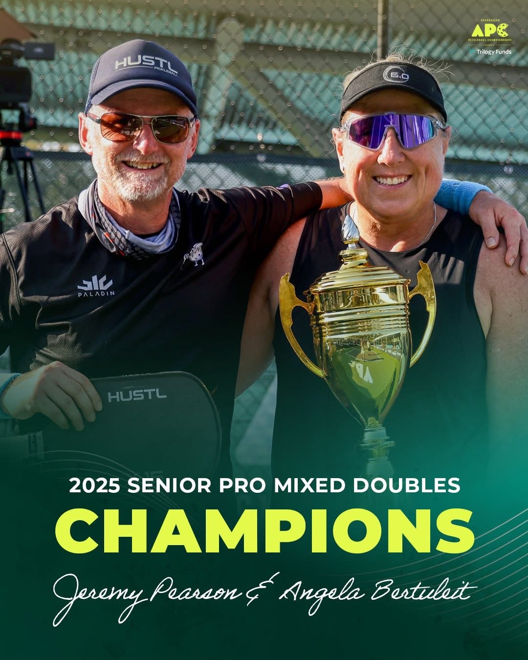 Senior Pro Mixed Doubles Champions - Jeremy Pearson & Angela Borthwick